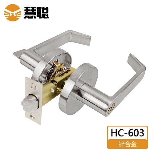深圳慧聪HC-603三杆锁卫生间有无钥匙执手锁