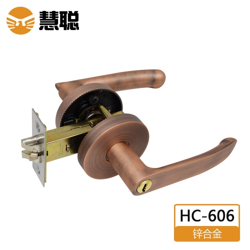 惠州慧聪HC-606三杆锁卫生间有无钥匙执手锁