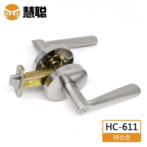 惠州慧聪HC-611三杆锁卫生间有无钥匙执手锁