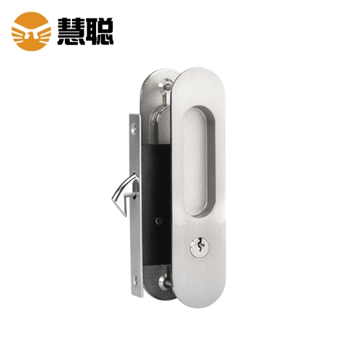 白山慧聪002D160x45锌合金内嵌式移门锁