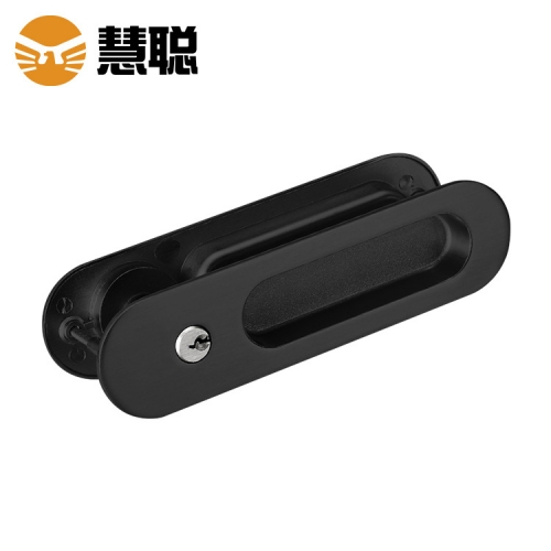 白山慧聪002D173x45锌合金内嵌式移门锁