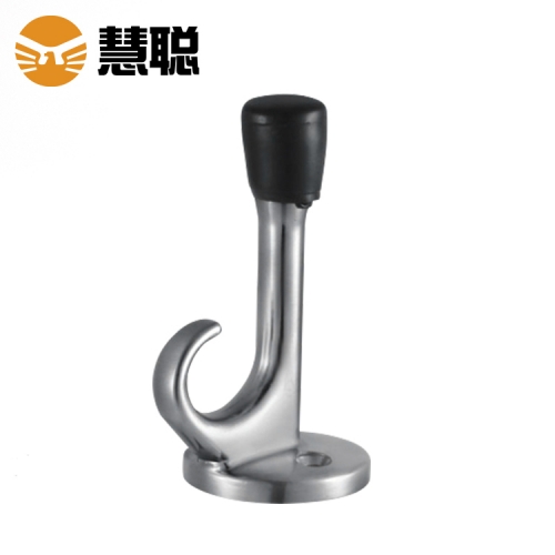 白山慧聪多功能带衣钩门挡门顶锌合金强磁门阻墙装式防撞门碰地吸式
