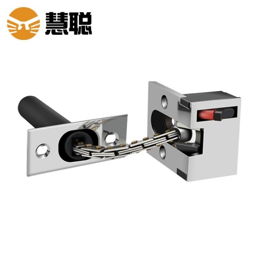 白山慧聪隐藏式防盗链酒店门隐形扣门栓暗装门锁锌合金门链HC007